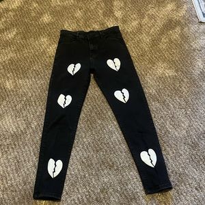 Skinny heart jeans